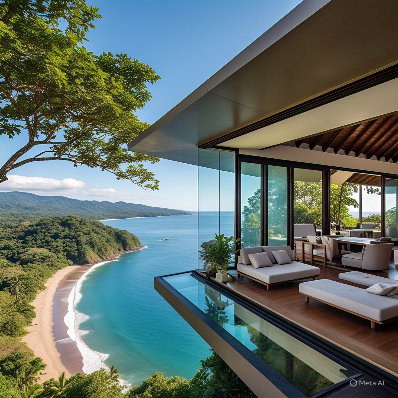 Casa en armonía con el ambiente con vista al mar y montaña Costa Rica